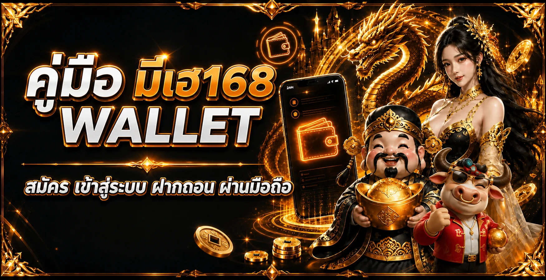 มีเฮ168 Wallet | คู่มือสมัคร เข้าสู่ระบบ และฝากถอน
